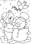 christmas-animals coloring book pages