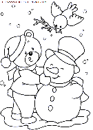 christmas animals coloring