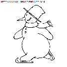 christmas snowman coloring