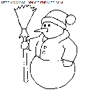 christmas snowman coloring