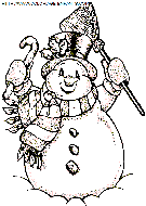 christmas snowman coloring