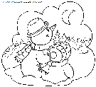 christmas snowman coloring