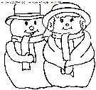 christmas snowman coloring