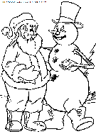 christmas snowman coloring