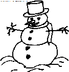 christmas snowman coloring