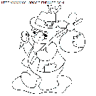 christmas snowman coloring