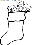 christmas boots coloring