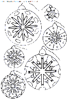  christmas balls coloring book pages
