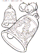 christmas-bells coloring book pages