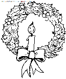 christmas wreaths coloring