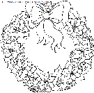 christmas wreaths coloring