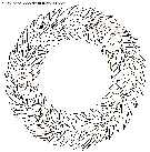 christmas wreaths coloring