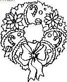 christmas wreaths coloring