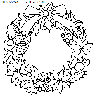 christmas wreaths coloring