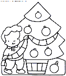 christmas children coloring