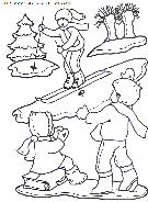 christmas children coloring