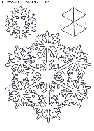 christmas snowflakes coloring