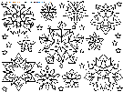 christmas snowflakes coloring