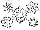 christmas snowflakes coloring