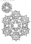 christmas snowflakes coloring