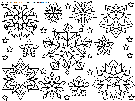 christmas-snowflakes coloring book pages