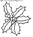 christmas mistletoe coloring