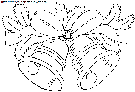 christmas mistletoe coloring