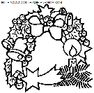 christmas mistletoe coloring