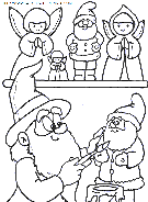 christmas elves coloring
