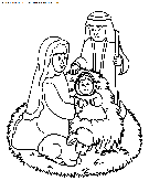 christmas nativity coloring