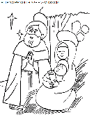 christmas nativity coloring