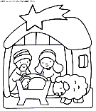 christmas nativity coloring