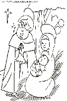 christmas nativity coloring