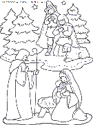 christmas nativity coloring