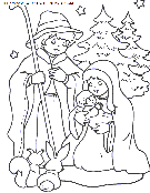 christmas nativity coloring