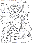 christmas nativity coloring