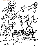 christmas nativity coloring