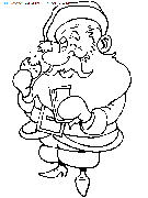 christmas santa claus coloring