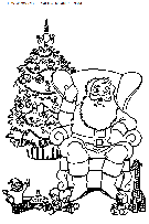 christmas santa claus coloring