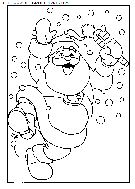 christmas santa claus coloring