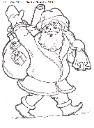 christmas santa claus coloring