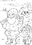 christmas santa claus coloring