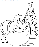 christmas santa claus coloring