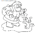 christmas santa claus coloring