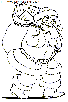 christmas santa claus coloring