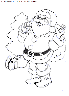 christmas santa claus coloring