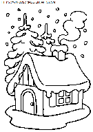 christmas scenery coloring