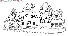 christmas scenery coloring