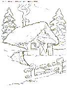 christmas scenery coloring