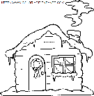 christmas scenery coloring